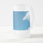 Kleine Wolkenflecken Mattglas Bierglas (VorderseiteRechts)