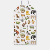 Kleine Wunder | Spring Garden Baby Dusche Geschenkanhänger (Rückseite)