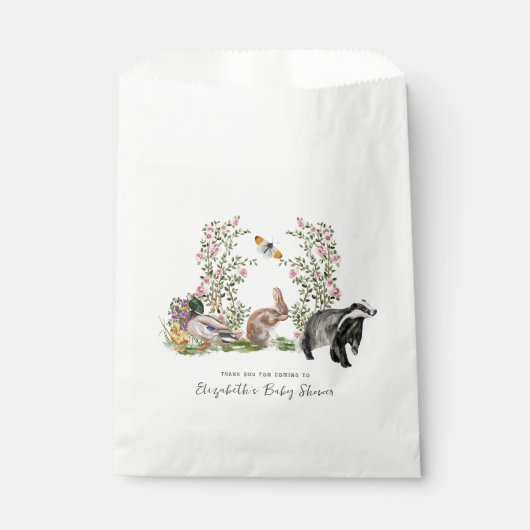 Kleine Wunder | Spring Garden Baby Dusche Geschenktütchen (Vorderseite)