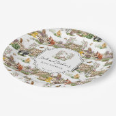 Kleine Wunder | Spring Garden Baby Dusche Pappteller (Schrägansicht)