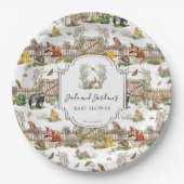 Kleine Wunder | Spring Garden Baby Dusche Pappteller (Vorderseite)