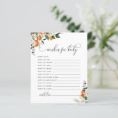 Kleine Wünsche der Süsse für die Babykarte (Stehend Vorderseite)