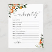 Kleine Wünsche der Süsse für die Babykarte (Vorderseite)