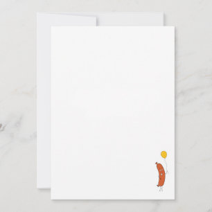 kleine Wurst, süße Wurst Thema Einladung