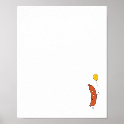 kleine Wurst, süße Wurst Thema Poster (Vorne)