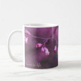 Kleine, zarte, rosa Blume Kaffeetasse