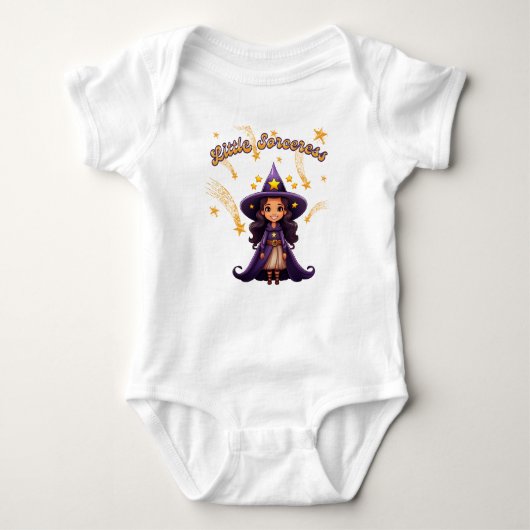 Kleine Zauberin – Baby Halloween Bodysuit Baby Strampler (Vorderseite)