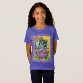 KLEINE ZEBO WHIMSYNICKER, ZEBRA UNICORN Fantasy T-Shirt (Vorne ganz)