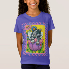 KLEINE ZEBO WHIMSYNICKER, ZEBRA UNICORN Fantasy T-Shirt