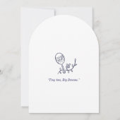 Kleine Zehen, große Träume Einladung (Rückseite)