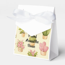 Kleine Zelt-Gefallen-Box mit Ribbon mit Gartenange Geschenkschachtel