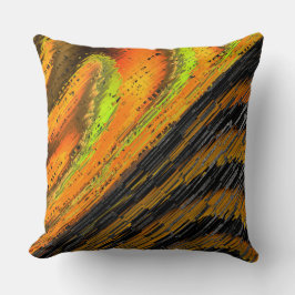 Kleine, zerbrochene und deformierte gelbliche Mosa Kissen