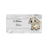 kleine Ziege Adressaufkleber (Vorne)