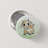 kleine Ziege Button (Vorne & Hinten)