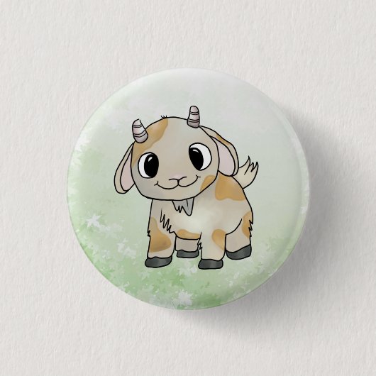 kleine Ziege Button (Vorderseite)