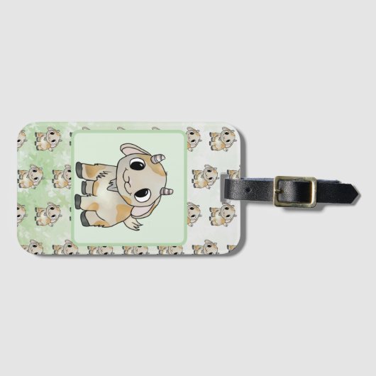 kleine Ziege   Gepäckanhänger (Vorderseite (Horizontal))