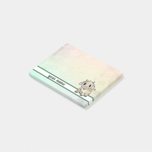 kleine Ziege Klebezettel Post-it Klebezettel (angewinkelt)