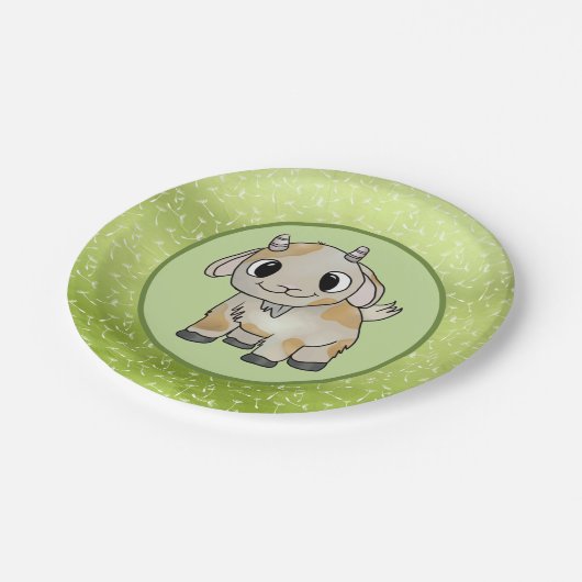 kleine ziege  pappteller (Schrägansicht)