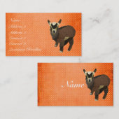 Kleine Ziegen-Punkt-Geschäfts-Karte/Umbauten Visitenkarte (Vorne/Hinten)