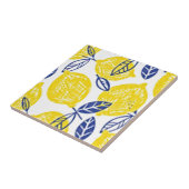 kleine Zitronenplatte Keramik Fliese (Seite)