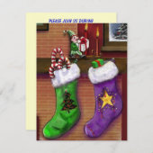 KLEINEN GESCHENKE BAZAAR INVITÄT EINLADUNG (Vorne/Hinten)