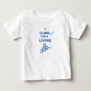 KLEINER ABENTEURER, ICH ERKLIMM DEN WEIßEN HIMMEL  BABY T-SHIRT