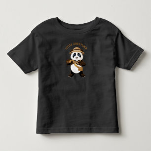 Kleiner Abenteurer Panda Explorer-Shirt Kleinkind T-shirt