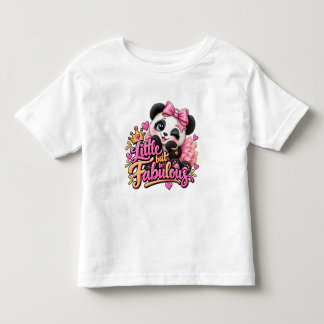 Kleiner aber fabelhafter Panda (Mädchen) Kleinkind T-shirt