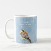 Kleiner aber fierce Zitat Bird Kestrel Hawk Kaffeetasse (Links)