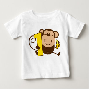Kleiner Affe-1. Geburtstag Mero Baby T-shirt