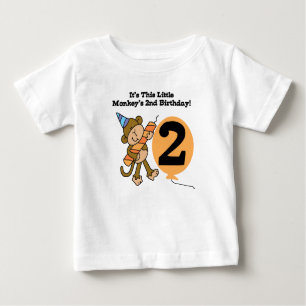 Kleiner Affe-2. Geburtstag Baby T-shirt