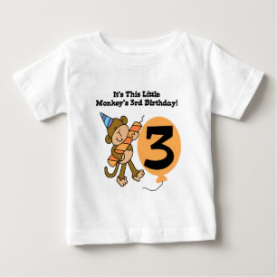 Kleiner Affe 3. Geburtstag - Hemden und Geschenke Baby T-shirt