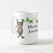 Kleiner Affe auf den Weinbergen Kaffeetasse (Vorderseite Links)