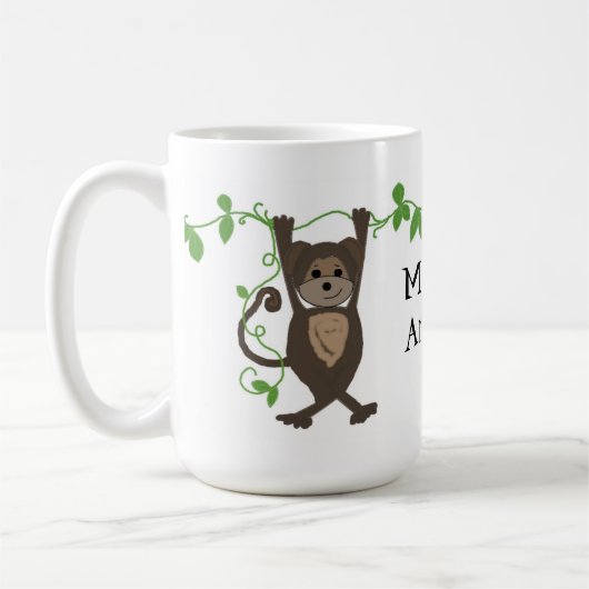 Kleiner Affe auf den Weinbergen Kaffeetasse (Links)