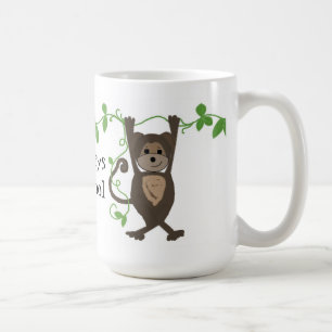 Kleiner Affe, der an den Lianen hängt Kaffeetasse