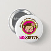 Kleiner Affe, der geht, eine große Schwester zu Button (Vorne & Hinten)