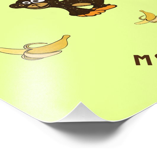 Kleiner Affe Fotodruck (Ecke)