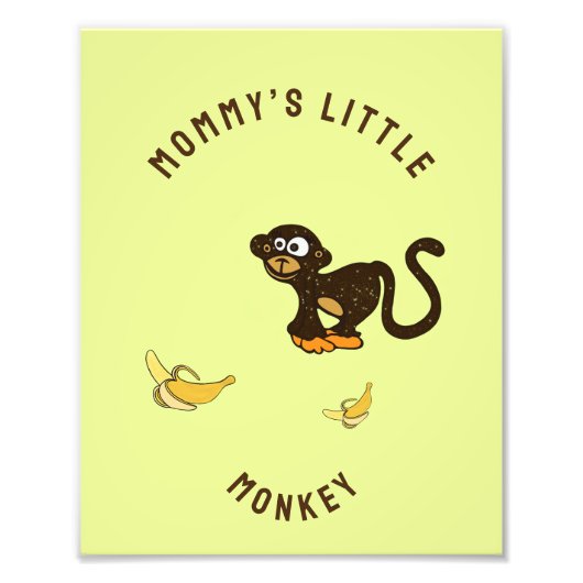 Kleiner Affe Fotodruck (Vorne)