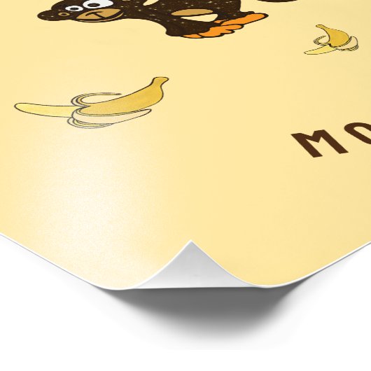 Kleiner Affe Fotodruck (Ecke)