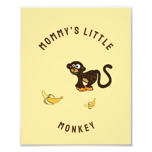 Kleiner Affe Fotodruck (Vorne)