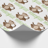 Kleiner Affe Geschenkpapier (Ecke)
