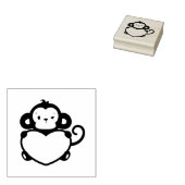 Kleiner Affe Gummistempel (Stempel)