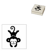 Kleiner Affe legt ab Gummistempel (Stempel)