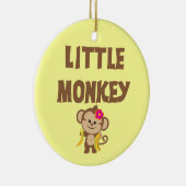 Kleiner Affe (Mädchen) Keramik Ornament (Rechts)