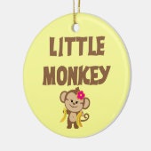 Kleiner Affe (Mädchen) Keramik Ornament (Links)