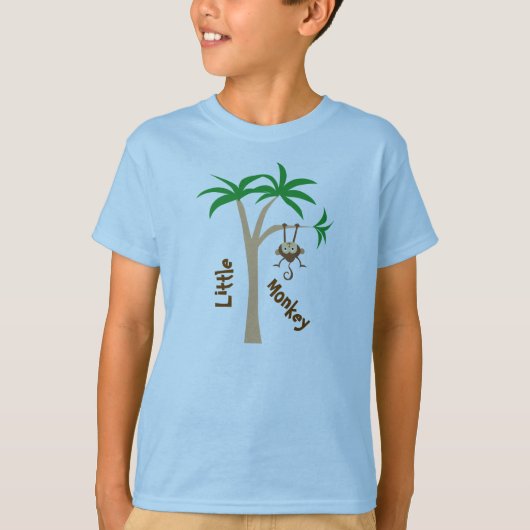 Kleiner Affe mit Baum T-Shirt (Vorderseite)
