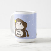 Kleiner Affe mit gelber Banane Kaffeetasse (Vorderseite Links)