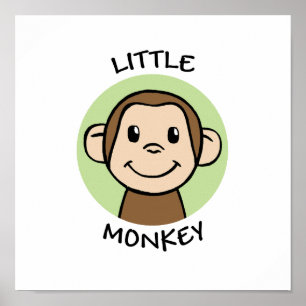 Kleiner Affe Poster