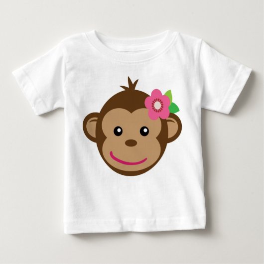 Kleiner Affe-T - Shirt (Mädchen) (Vorderseite)