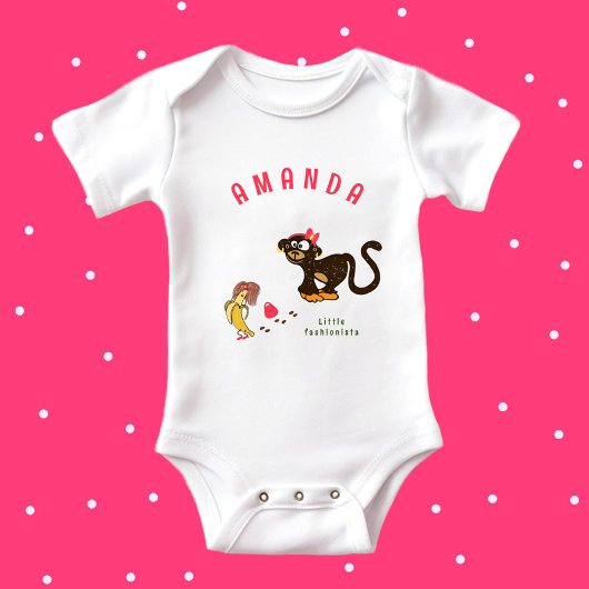 Kleiner Affen-Babybodysuit Baby Strampler